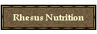 Rhesus Nutrition